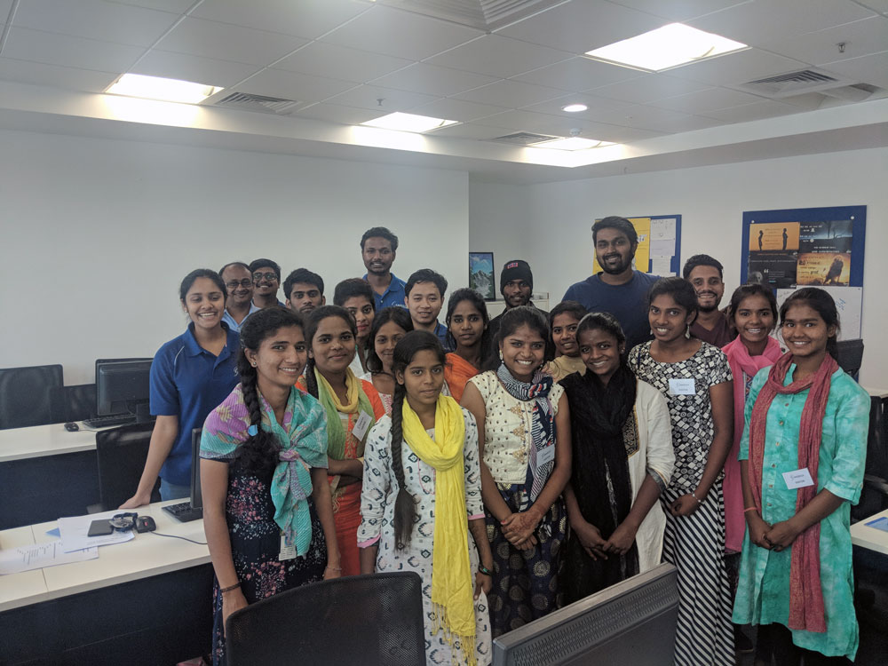 Launch of all girls coding club in Bangalore, a first of it's type