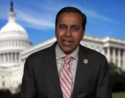 US Congressman from Illinois, Mr. Raja Krishnamoorthi, records a message with his support for 0Gravity Movement