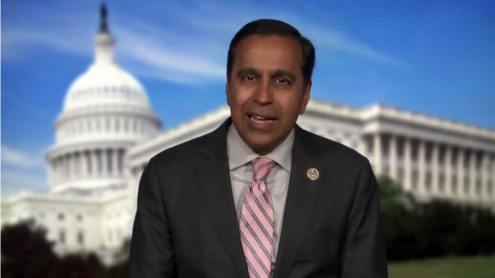 US Congressman from Illinois, Mr. Raja Krishnamoorthi, records a message with his support for 0Gravity Movement